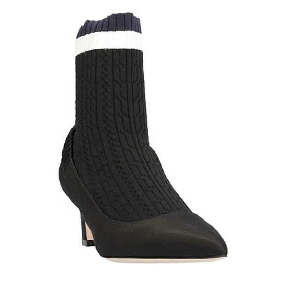 Stuart Weitzman black studded sock boots size 7 - Picture 2 of 9